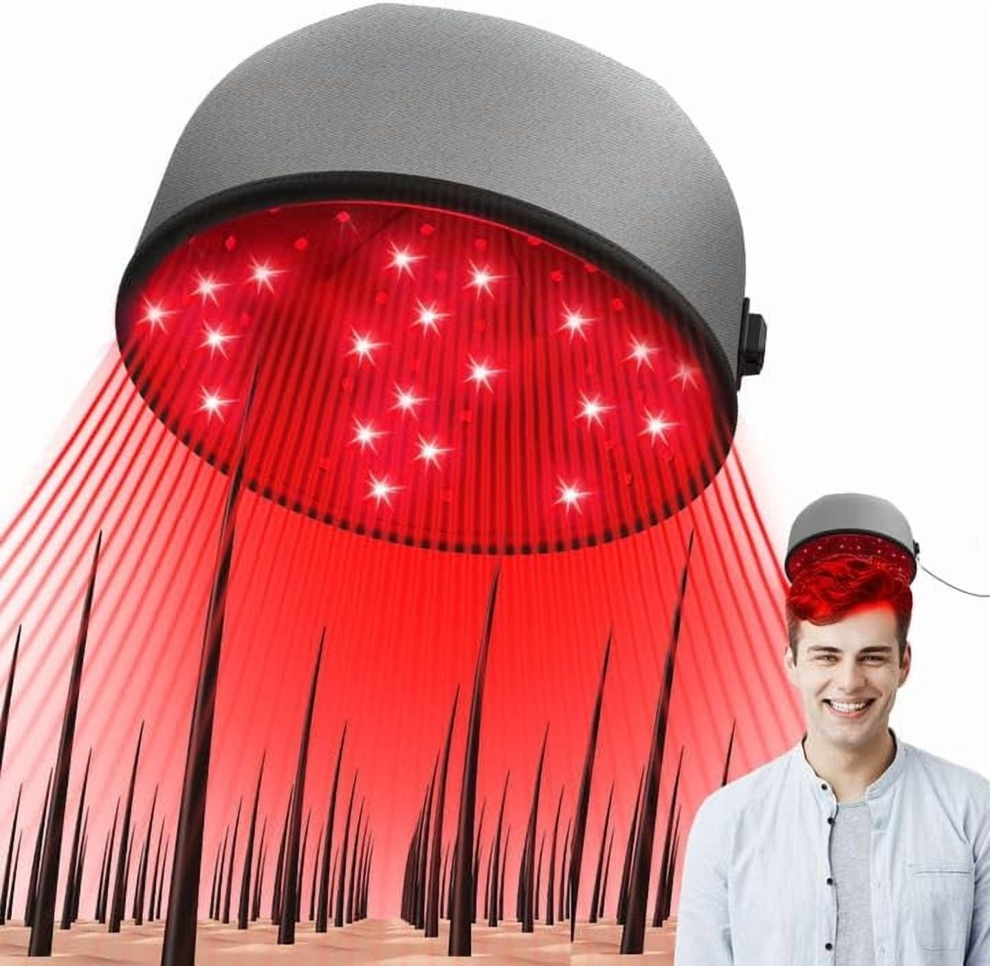 Wearable Scalp Care Helmet with Red & Infrared Light, Hands-Free Light Device with Adjustable Fit for At-Home Hair Wellness Routines, Portable & Rechargeable