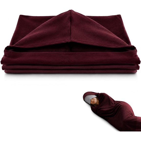 Wearable Sleep Pod Set, Weighted Swaddle Snug Sack, Soft Breathable Adult Lounging Wrap for Camping, Long Flights and Home Relaxation