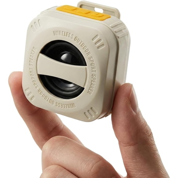 Wearable Speaker Clip Portable Loud Audio | Ip56 ,TWS Speaker Sync,TF Card Mode & FM Radio,-In Mic Hands-Free for Outdoor Travel