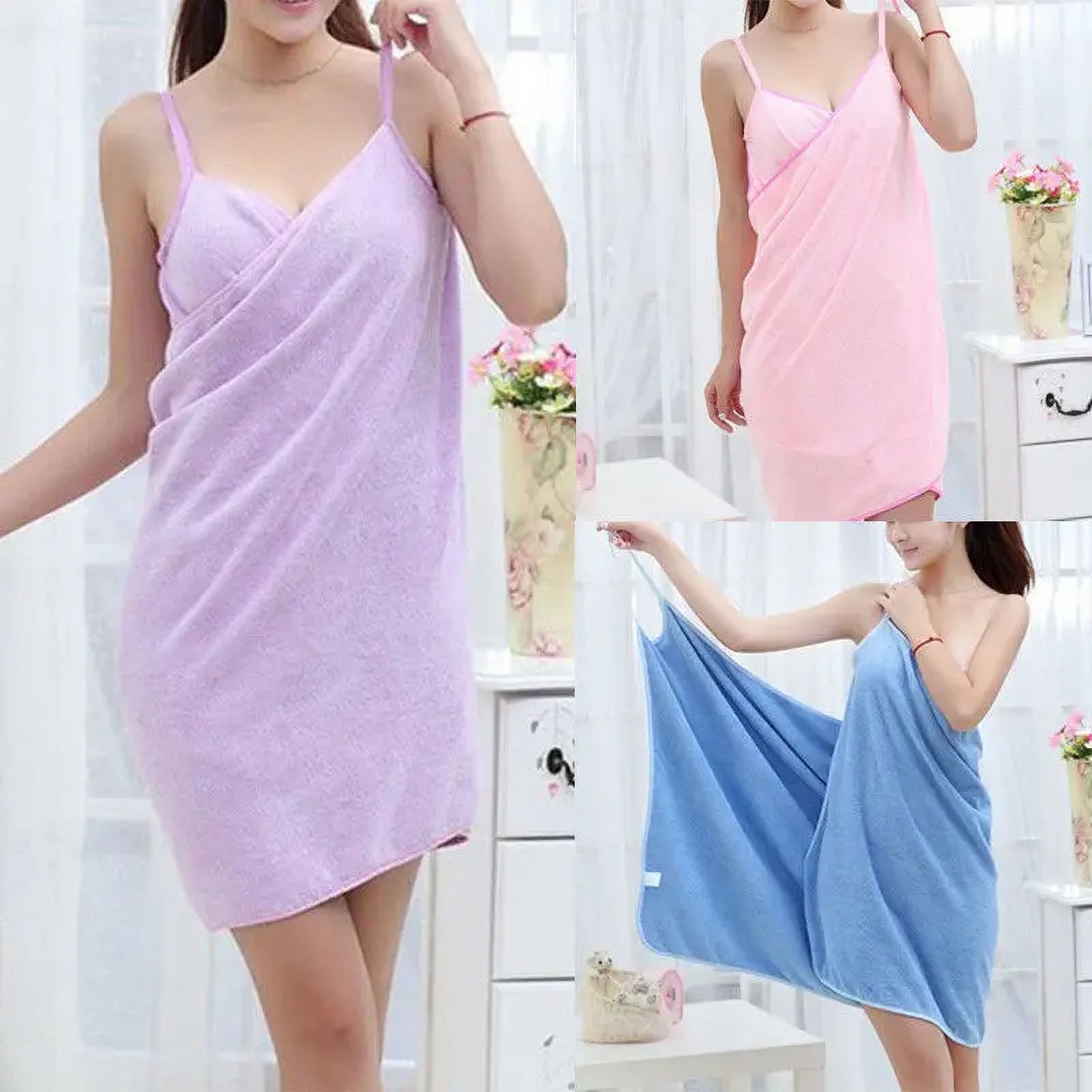 Wearable Towel Ladies Shower Spa For Adults Beach Soft Bath Towel for