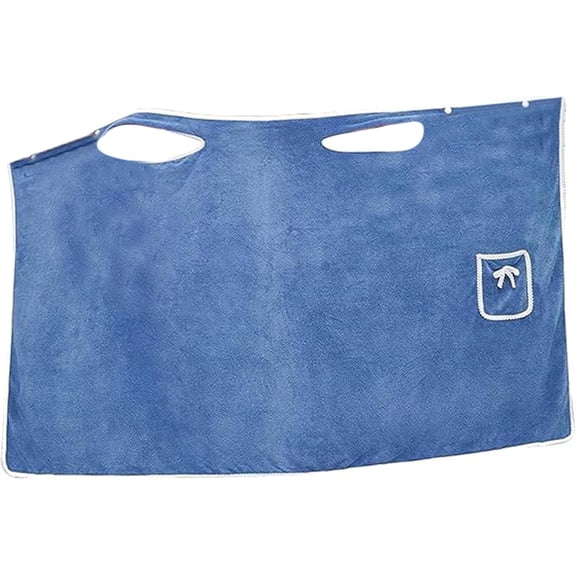 Wearable Towels for Women, Plus Size Wearable Shower Skirt - Wearable Towel Adjustable Bath Skirt & Coral Fleece Bathrobe Set with Soft Snap Closure