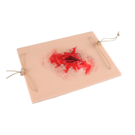 Wearable Trauma Wound Skin Module Reusable Trauma Skin Model for Emergency Medicals Training and Medicals Education
