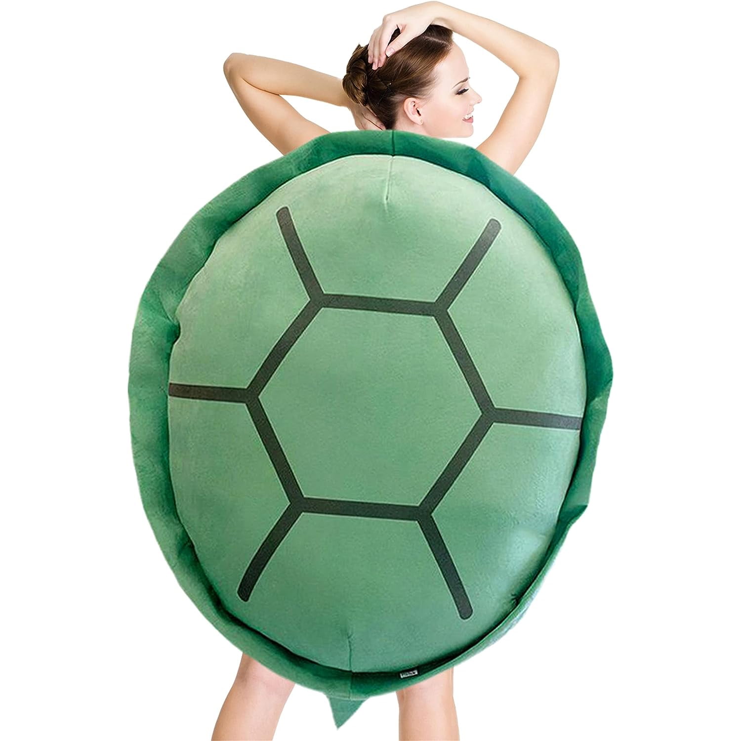 Wearable Turtle Shell Pillow for Kids Adult, Giant Shell Pillow, Green