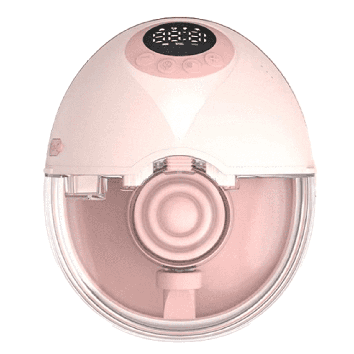 Wearable Wireless Bra Breast Pump with Cordless Bottle Design Wearable Silicone Flange Milk Manual Breast Pump,1 * Breast Pump,Pink