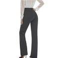 thumbnail image 1 of Weardear Bootcut Dress Pants Women Business Casual Work Pants with Pockets Pull On Regular Slacks for Office, 1 of 7