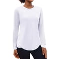 thumbnail image 1 of Weardear Long Sleeve Workout Tops for Women Crewneck Yoga Shirts Lightweight Athletic Gym Running Sport Casual T-Shirt, 1 of 6