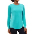 thumbnail image 1 of Weardear Long Sleeve Workout Tops for Women Crewneck Yoga Shirts Lightweight Athletic Gym Running Sport Casual T-Shirt, 1 of 6