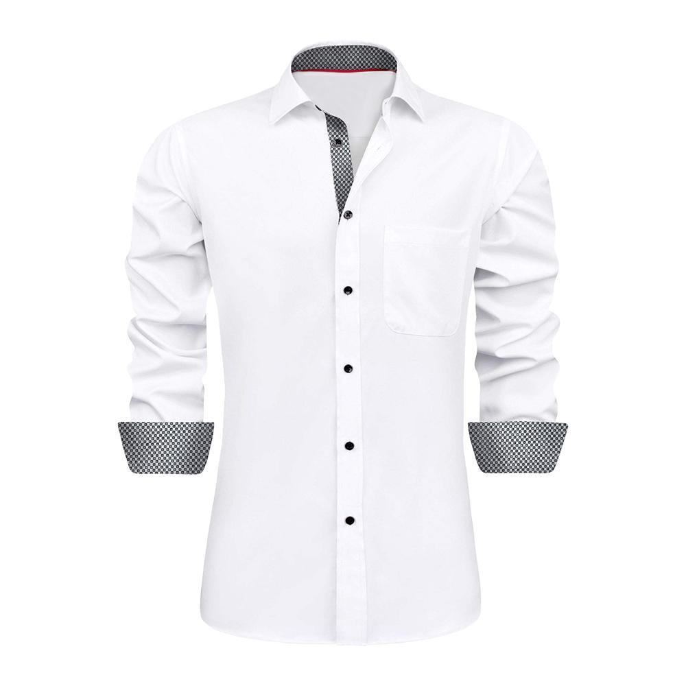 Weardear Men's Long Sleeve Button Up Shirts Casual Business Formal Work