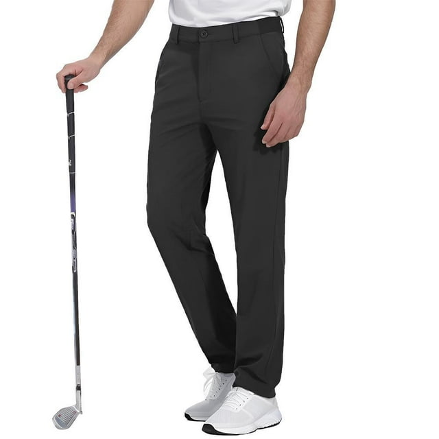 Weardear Men's Stretch Golf Pants Quick Dry Lightweight Casual Dress