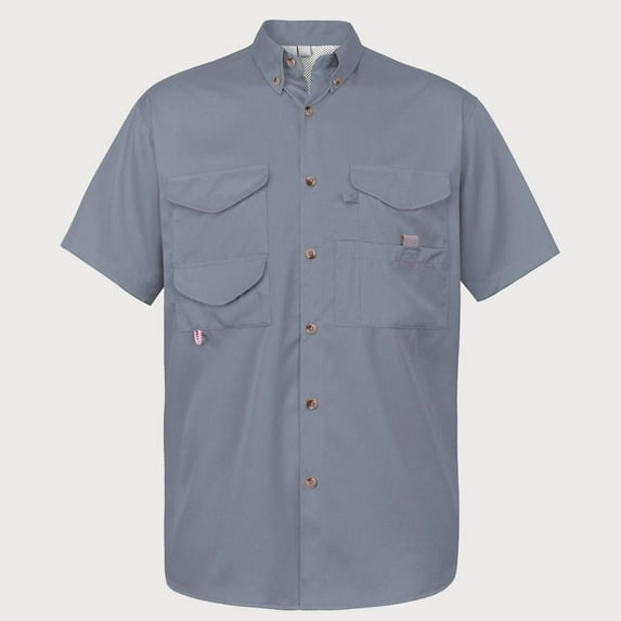 Weardear Mens Summer Short Sleeve Fishing Shirts Sun Protection Travel Work Shirts Casual Button Down Shirts with Pockets