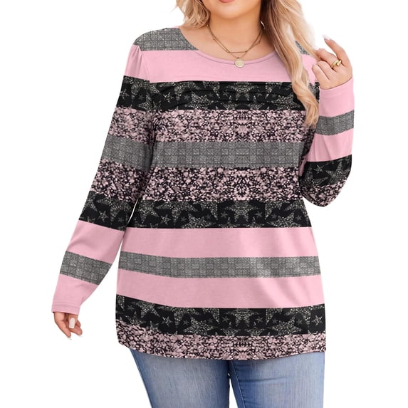 Weardear Plus Size Long Sleeve Tops for Women