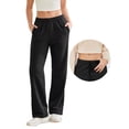 thumbnail image 1 of Weardear Tall Straight Leg High Waisted Sweatpants Womens Casual Workout Pants with Inner Drawstring and Side Pockets, 1 of 6
