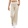 thumbnail image 1 of Weardear Wide Leg Pants for Women Loose Yoga Pants with Pockets Regula Stretch Casual Lounge Pants, 1 of 9