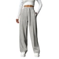 thumbnail image 1 of Weardear Wide Leg Sweatpants for Women Drawstring Elastic Pants with Pockets High Waisted Workout Baggy Sweatpants, 1 of 6