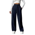 thumbnail image 1 of Weardear Wide Leg Sweatpants for Women Drawstring Elastic Pants with Pockets High Waisted Workout Baggy Sweatpants, 1 of 6