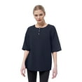 thumbnail image 1 of Weardear Women's 3/4 Sleeve Cotton Linen Jacquard Blouses Top T-Shirt, 1 of 6