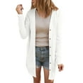 thumbnail image 1 of Weardear Women's Fall Lightweight Cardigans Long Sleeve Button Down V Neck Soft Cardigans Coat with Pocket, 1 of 6