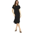 thumbnail image 1 of Weardear Women's Short Sleeve Midi Dresses Casual Basic Knee Length T-Shirt Dress, 1 of 5