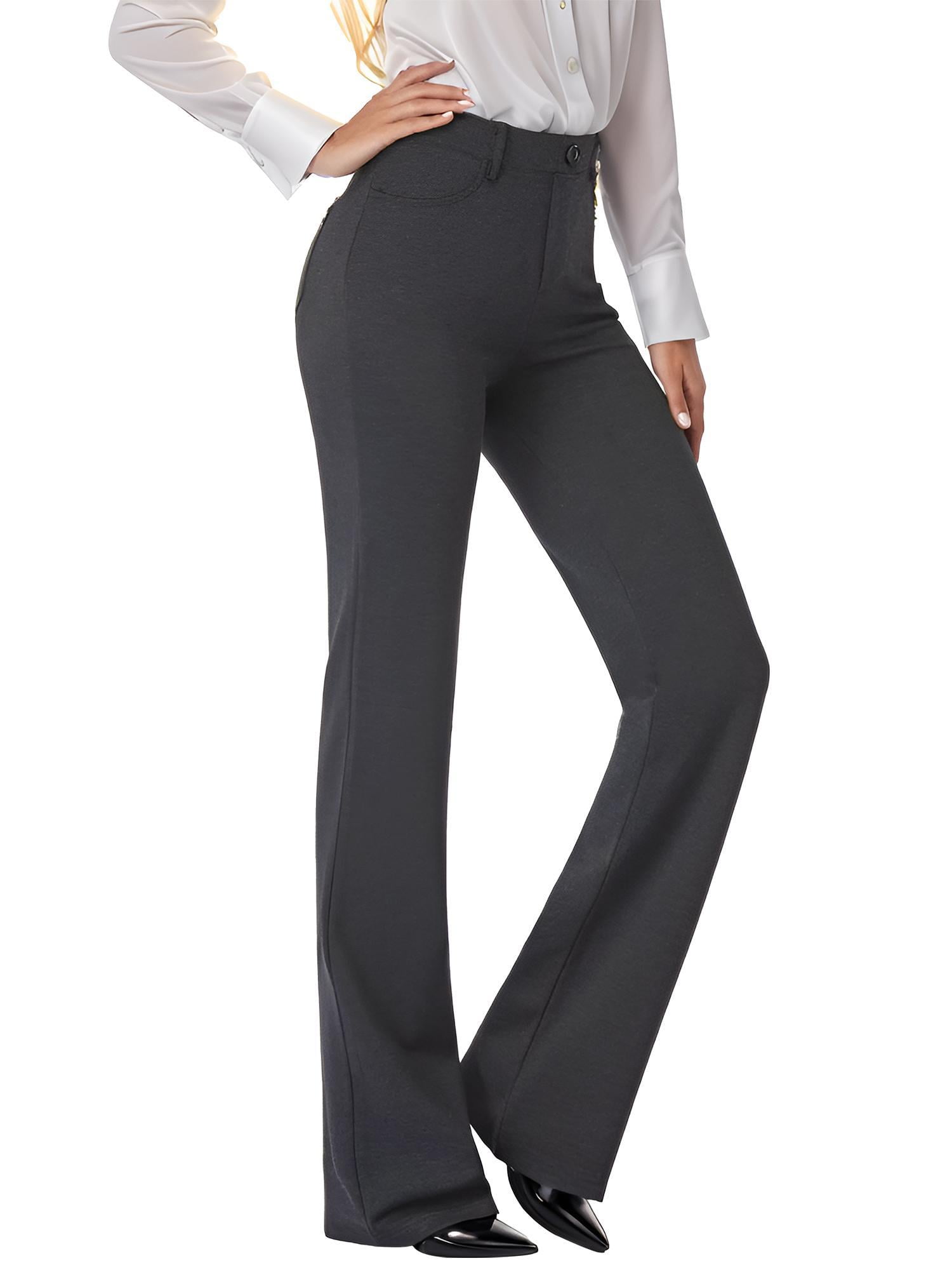 Weardear Women's Stretchy Bootcut Dress Pants with Pockets Tall, Petite ...