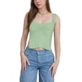 thumbnail image 1 of Weardear Women's Sweetheart Neckline Tank Top Slim Crop Pleated Bustier Strappy Slits Sleeveless Cropped Vest Cami Shirts, 1 of 6