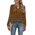 thumbnail image 1 of Weardear Womens Long Sleeve Tunic Tops Fall Dressy Casual Trendy Blouses Pleated Shirt, 1 of 6