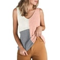 thumbnail image 1 of Weardear Womens Casual V Neck Tank Tops Color Block Sleeveless Summer Tops, 1 of 6