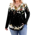 thumbnail image 1 of Weardear Womens Plus Size Long Sleeve Shirts V Neck Fall Tunic Tops for Dressy Casual, 1 of 5