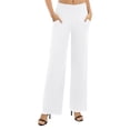 thumbnail image 1 of Weardear Womens Wide Leg Yoga Pants with Pockets Flowy Casual High Waist Palazzo Lounge Pants, 1 of 7