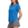 thumbnail image 1 of Weardear Workout Tops for Women UPF 50+ Yoga Shirts Short Sleeve Athletic Tops with Side Slits Loose Fit Running Gym Tee Top, 1 of 7