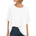 thumbnail image 1 of Weardear's Women Oversized T Shirt Casual Summer Short Sleeve High Low Loose Tees Tops, 1 of 5