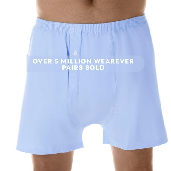 Wearever Men's Incontinence Underwear Bladder Control 2-in-1 Boxers, Washable Single Pair