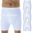 thumbnail image 1 of Wearever Men's Incontinence Underwear Washable Bladder Control Boxer Briefs with Tapered Leg, 3-Pack, 1 of 11