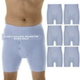thumbnail image 1 of Wearever Men's Incontinence Underwear Washable Bladder Control Boxer Briefs with Tapered Leg, 6-Pack, 1 of 11