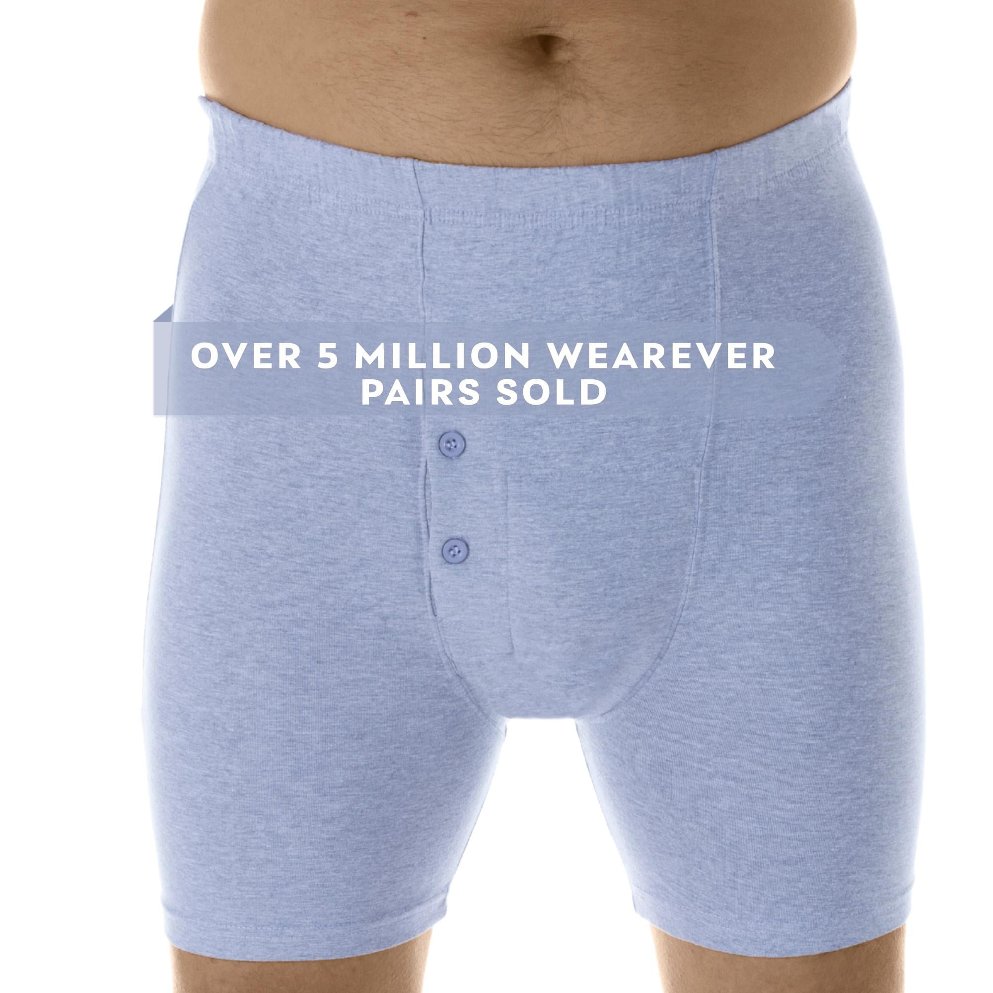 Wearever Men's Incontinence Underwear Washable Bladder Control Boxer ...