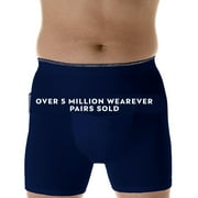 Wearever Men's Incontinence Underwear Washable Boxer Briefs, Maximum Absorbency Single Pair, Navy 2X