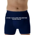 thumbnail image 1 of Wearever Men's Incontinence Underwear Washable Boxer Briefs, Maximum Absorbency Single Pair, Navy Small, 1 of 10