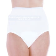 Wearever Womens Incontinence Underwear Nylon and Lace Bladder Control Panties, Washable Reusable Single Panty