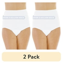 (2 pack) Wearever Women's Incontinence Underwear Reusable Bladder Control Panties for Feminine Care, 3-Pack