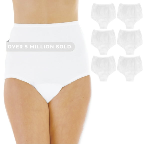 Wearever Women's Incontinence Underwear Reusable Bladder Control Panties for Feminine Care, 6-Pack