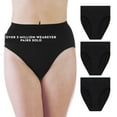 thumbnail image 1 of Wearever Women's Incontinence Underwear, Smooth and Silky Bladder Control Briefs, Washable Seamless Panties, 3-Pack, 1 of 12