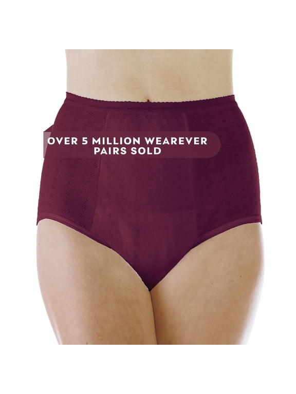 Wearever Women's Incontinence Underwear, Maximum Absorbent Bladder Control Panties, Reusable Single Pair