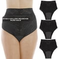 thumbnail image 1 of Wearever Women's Lovely Lace Incontinence Underwear, Regular Absorbency Bladder Control Panties, Reusable 3-Pack, 1 of 11