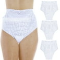 thumbnail image 1 of Wearever Women's Lovely Lace Regular Absorbency Incontinence Underwear 3-Pack, 1 of 12