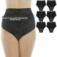 thumbnail image 1 of Wearever Women's Lovely Lace Incontinence Underwear, Regular Absorbency Bladder Control Panties, Reusable 6-Pack, 1 of 11