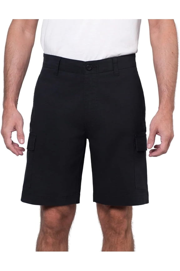 Men’s Classic Fit Stretch Lightweight Cargo Short (Black/30)