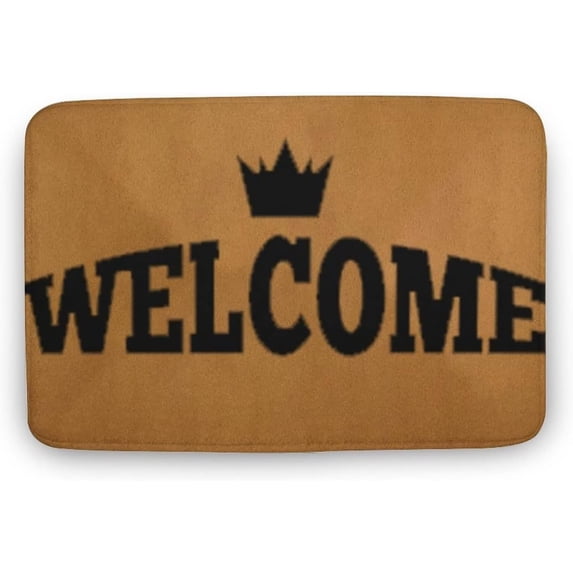 Wearing a Crown Retro Door Mat，Funny Doormat，Break Doormat, Bedroom Doormat, Cute Doormat, Friends Doormat, Home Decor, Welcome Mats,Front Doormat 16x24 Inch