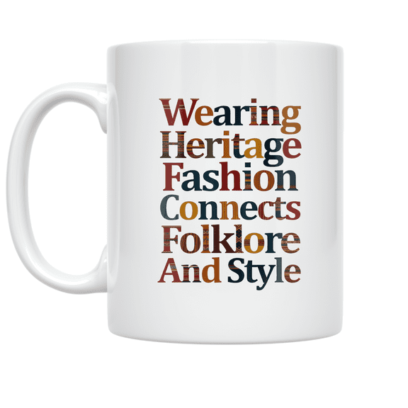 Wearing Heritage Fashion Connects Folklore And Style - Culture Enthusiast - 11 oz Ceramic Coffee Mug