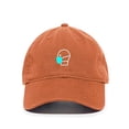 thumbnail image 1 of Wearing Mask Baseball Cap Embroidered Cotton Adjustable Dad Hat Orange, 1 of 1