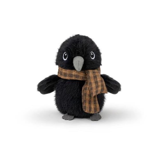 Wearing Scarf crow Stuffed Animals with Shawls Cute Little Bird Plushie Gift for Kids & Friends