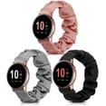thumbnail image 1 of Wearlizer 3 Packs Compatible with Samsung Galaxy Watch 7 6 5 4 FE 40mm 44mm/Watch 6 Classic/Watch 5 Pro/Watch 4 Classic/Active 2/Watch 3 41mm Women, 20 mm Elastic Watch Bands, 1 of 7